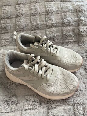 RBX Women's Light Gray Knit Lace-Up Athletic Sneakers